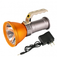 Super Bright Aluminum Alloy 3 Modes Handheld Led Torch Light Long Range Portable Rechargeable Led Searchlight For Camping