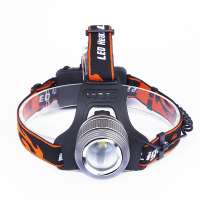 High power Super Bright Long Range T6 Led Headlamp Aluminum Alloy Waterproof Rechargeable Led Head Light For Camping