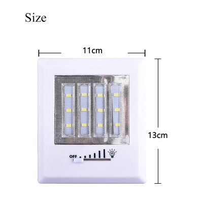 SMILING SHARK Factory SMD LED Light Removable Dimmable Night Light Camping with magnet and hanging hole Wall light