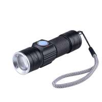 Hot Sale 5W Built-in Battery Aluminum Zoom Pocket USB Rechargeable Torch Light Mini Led Flashlight With Magnet