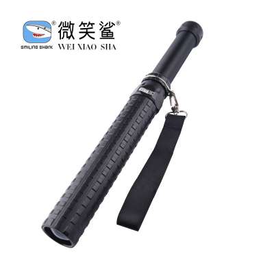 Smiling Shark  XPE LED flashlight rechargeable torch for Self-defense flashlight Telescopic dimming