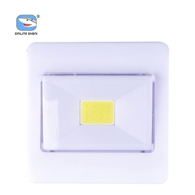 SMILING SHARK Factory COB LED Wall Light ABS Plastic Indoor Wall Lamp Removable Night Light 1.5V AAA dry battery with Magnet