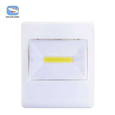 SMILING SHARK Factory ABS COB LED Light Removable Switch Night Light Camping with magnet and hanging hole Wall light