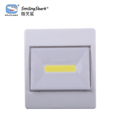 SMILINGSHARK Power Cordless COB LED Wall Light ABS Plastic Indoor Wall Lamp Removable Night Light 1.5V AAA battery with Magnet