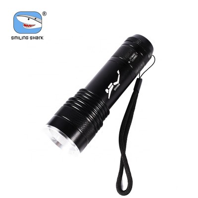 SmilingShark 2 pcs XML-T6 led diving torch Waterproof diving lamp high power scuba diving flashlight