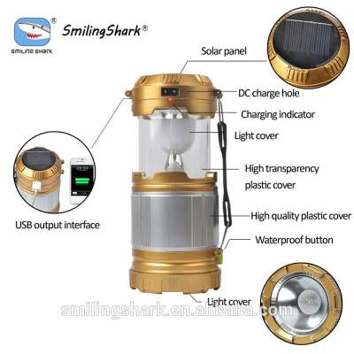 Promotional Gift Solar Rechargeable LED Camping Lantern Light