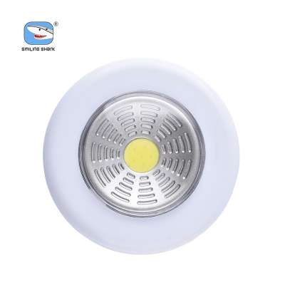 SMILINGSHARK factory Power COB LED ABS Plastic portable wall Lamp Removable Night Light AAA battery Indoor