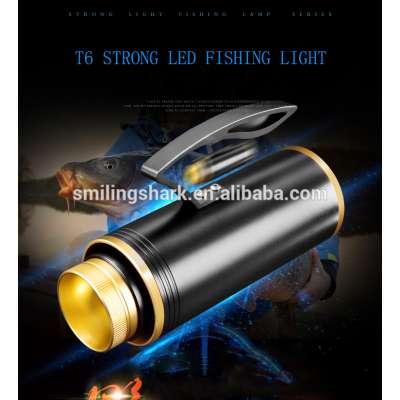 SMILING SHARK 4*XML T6 Strong Light Waterpoof Four Colors Beam Long 60H Runtime Search Light Fishing Light Flashlight