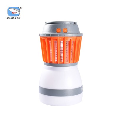 Smiling Shark Multi-function portable light  USB solor rechargeable travel light with Mosquito waterproof camping torch