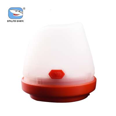 Smiling Shark LED Camping Light ABS Plastic 1.5V AA Battery Outdoor Mini Portable Camping Lantern Super Bright Led Light