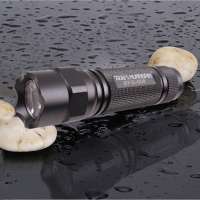 rechargeable tactical stainless steel torch led