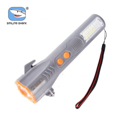 Smilingshark Portable USB Rechargeable Flashlight emergency light led flashlight torch light with side light